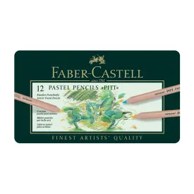 Pitt Pastel Pencils, Tin of 12 - #112112
