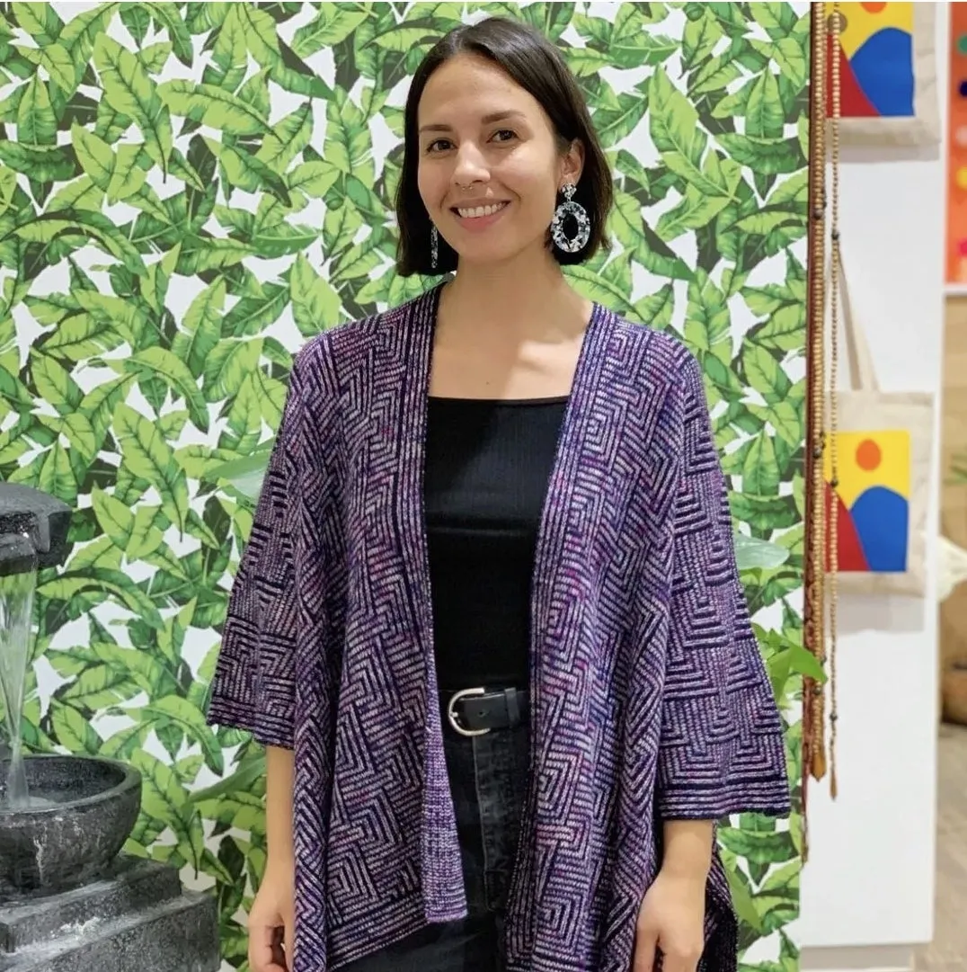 Poncho/Kimono with Tribal Design