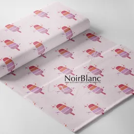 Popsicle minimaliste rose arc-en-ciel