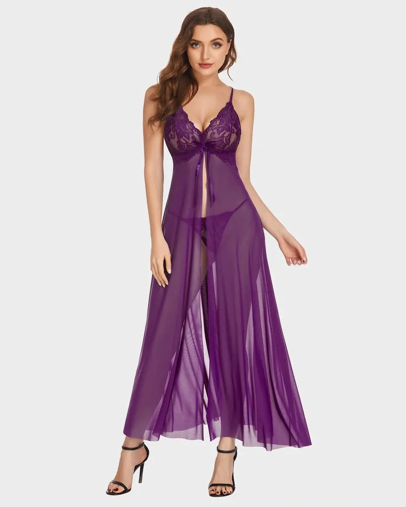 Purple Desire Lace Nightwear