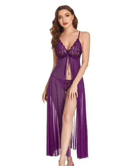 Purple Desire Lace Nightwear