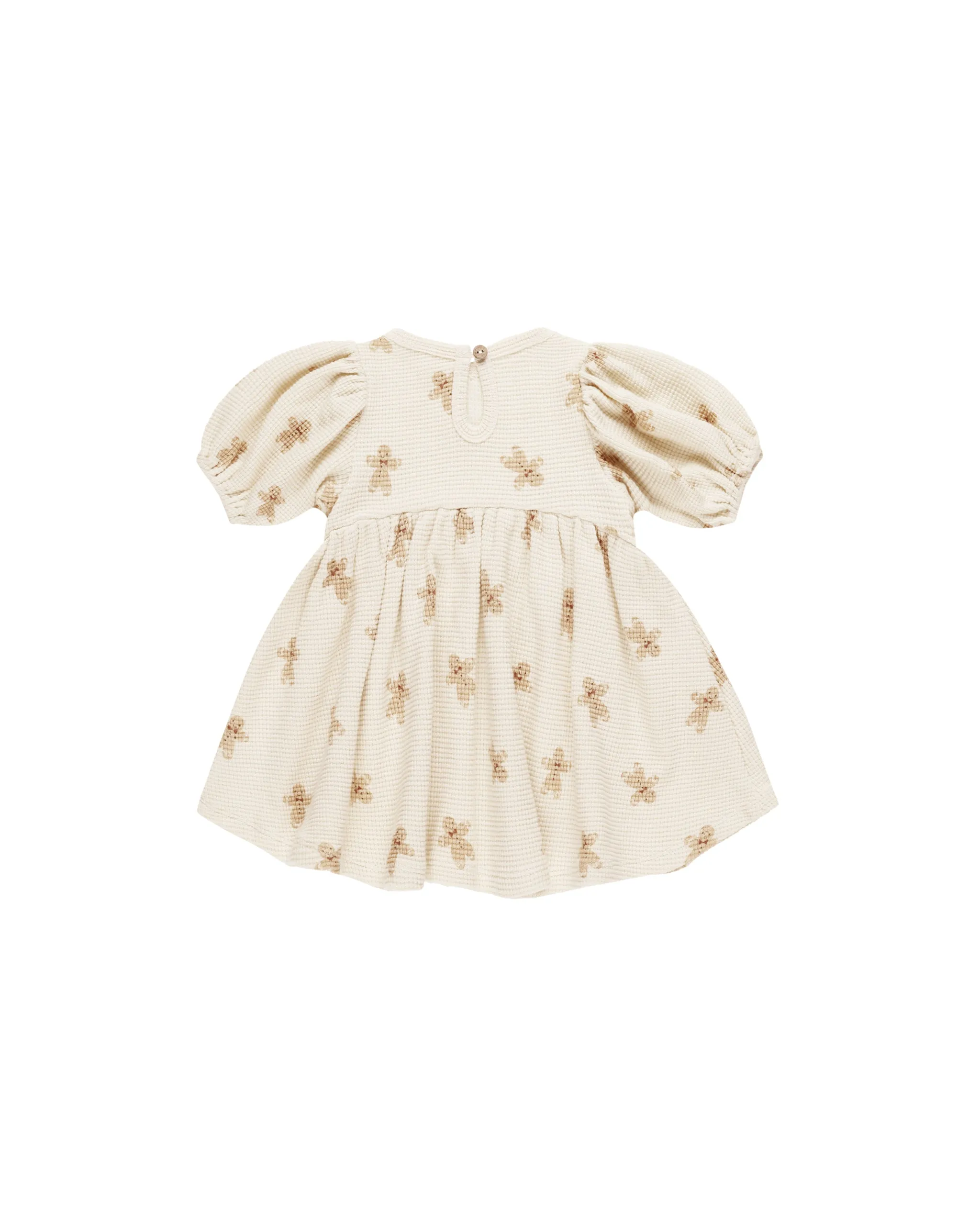 Quincy Mae Waffle Babydoll Dress || Gingerbread