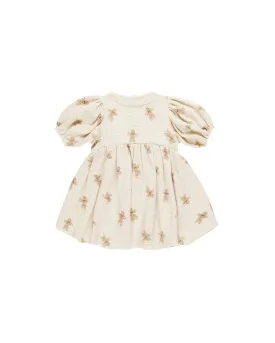 Quincy Mae Waffle Babydoll Dress || Gingerbread