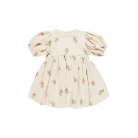 Quincy Mae Waffle Babydoll Dress - Gingerbread