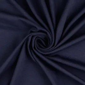 REMNANT 0.48 Metre - Navy Viscose Ponte Roma Double Knit Fabric