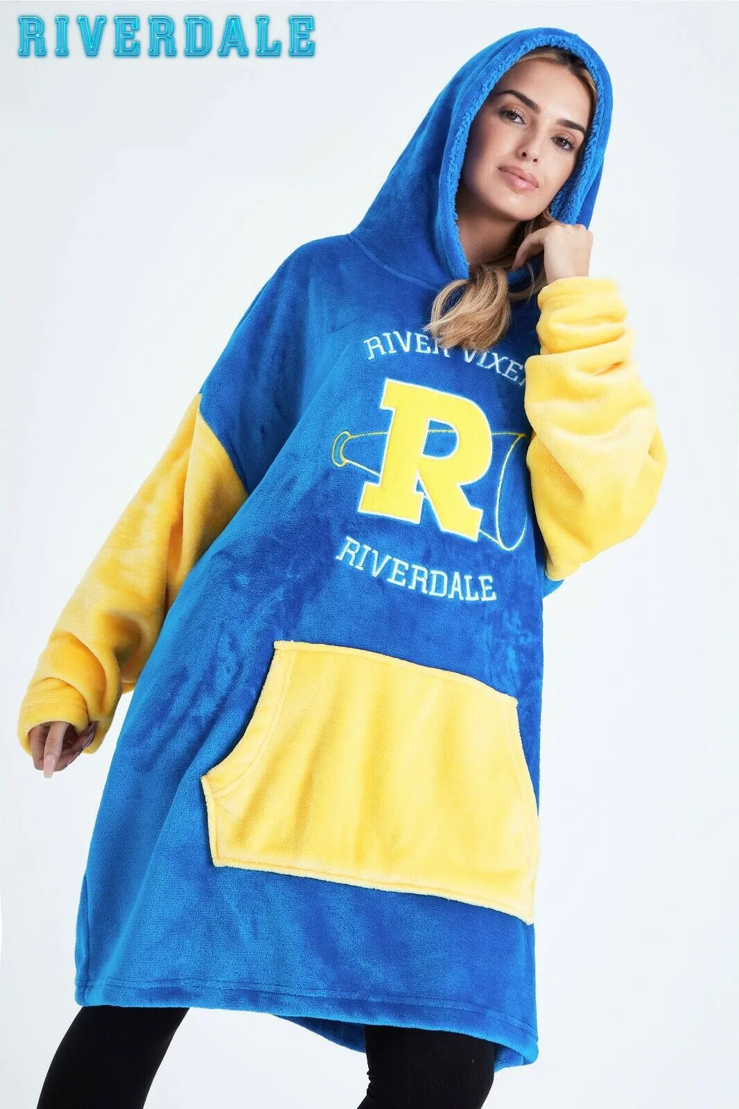 Riverdale Blanket Hoodie for Ladies, Oversized Blanket Hoodie for Women, Riverdale Gifts Blue