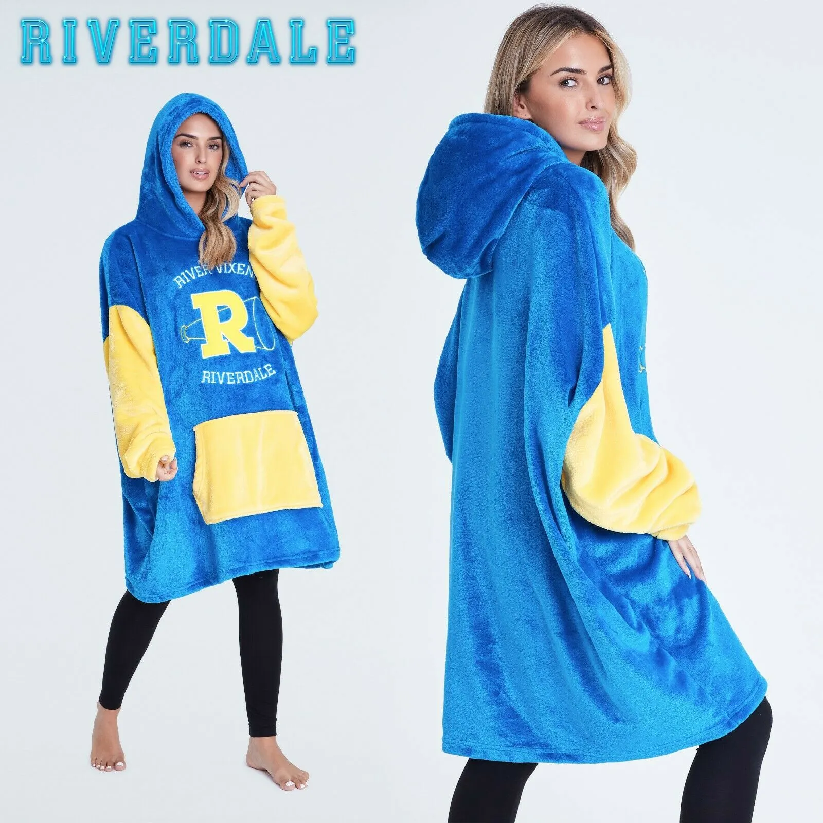 Riverdale Blanket Hoodie for Ladies, Oversized Blanket Hoodie for Women, Riverdale Gifts Blue