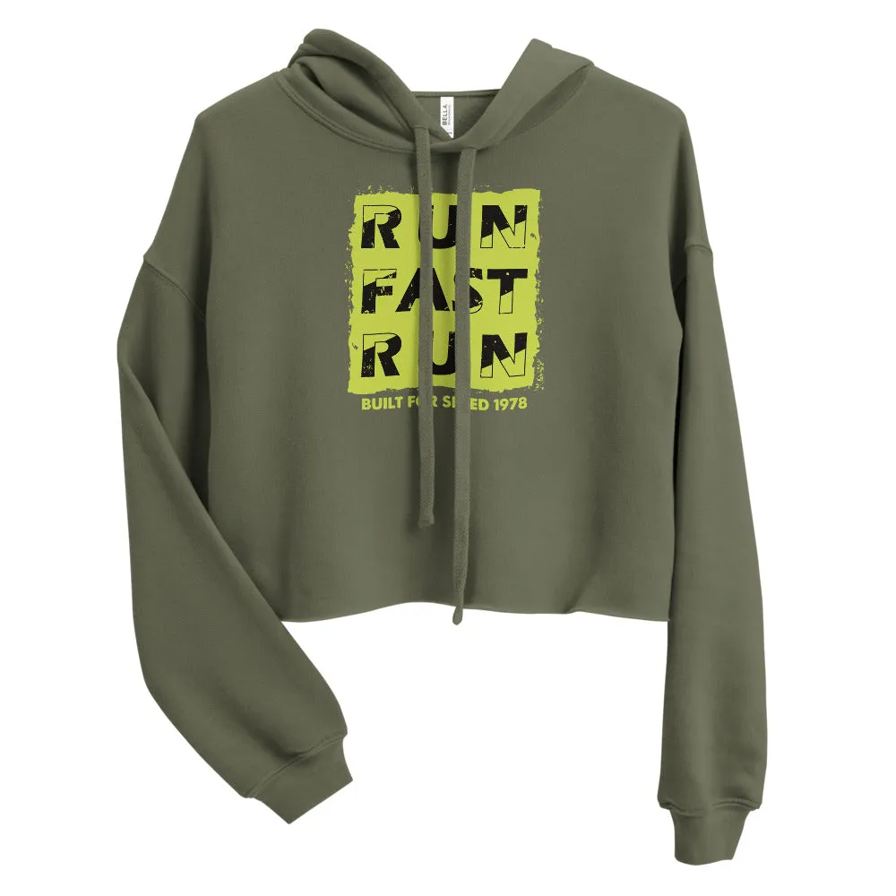 Run Fast Crop Hoodie