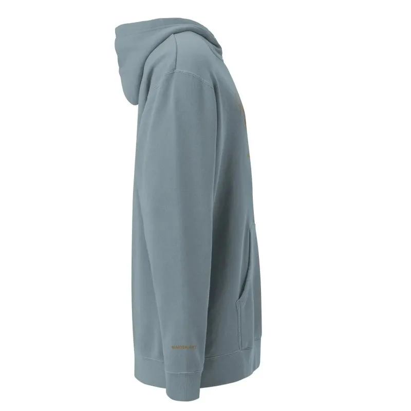 Self Love Unisex pigment-dyed hoodie with Old Gold Embroidery | fashion hoodie