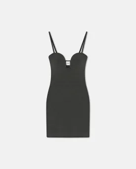 Shothi - Terry-Knit Mini Dress - Graphite