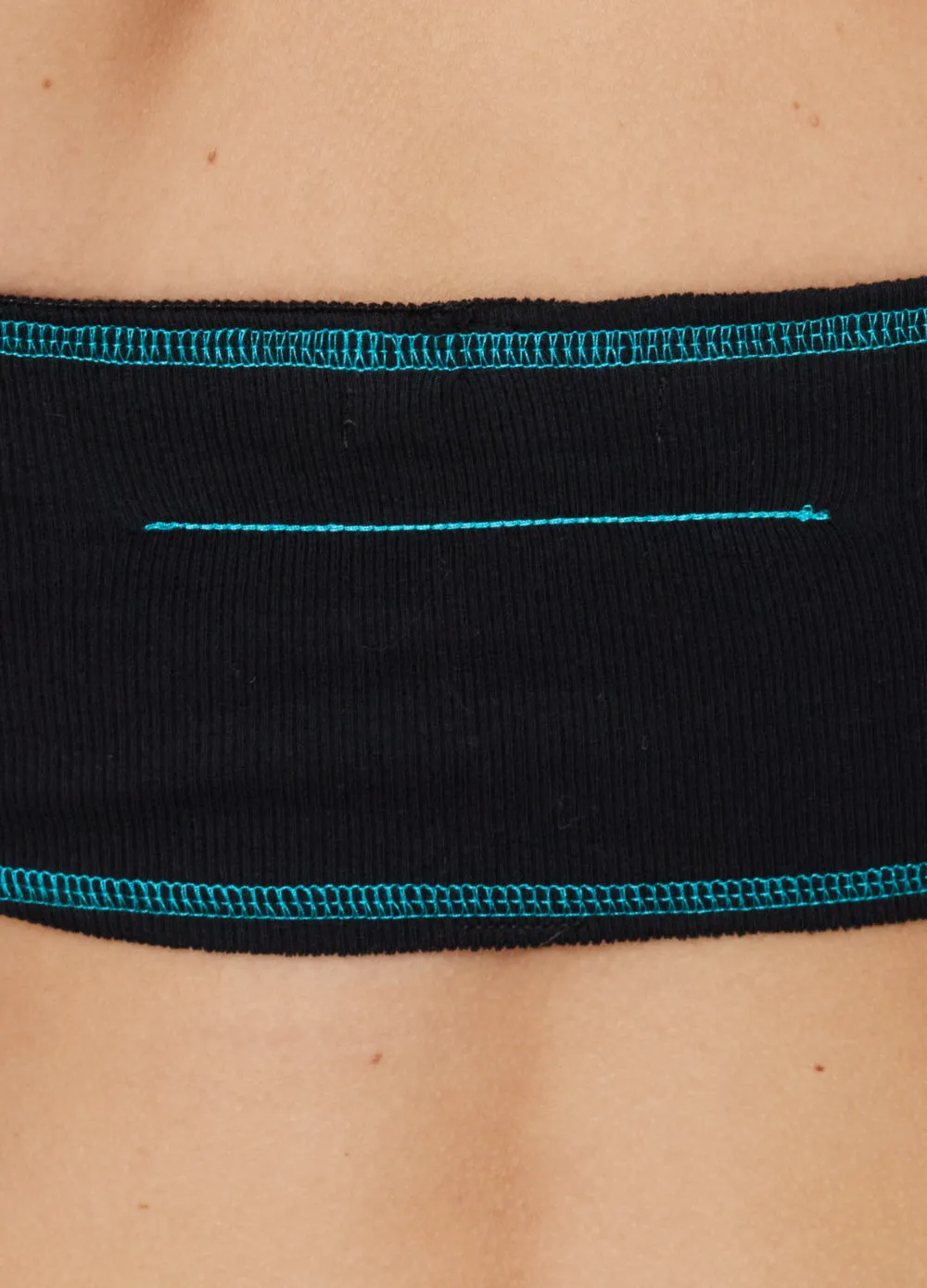 Slim Rib Tubular Crop Tank