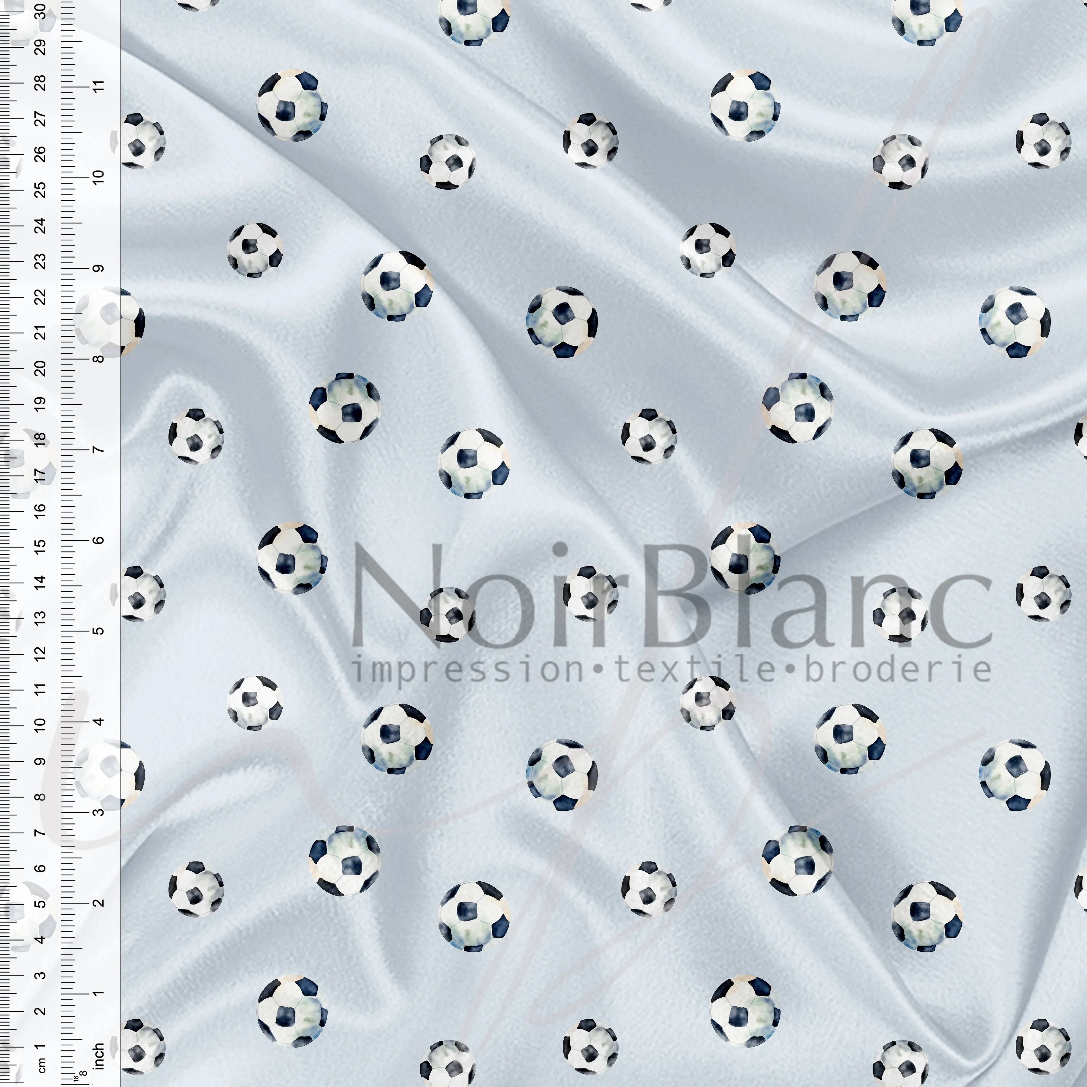 Soccer fond bleu