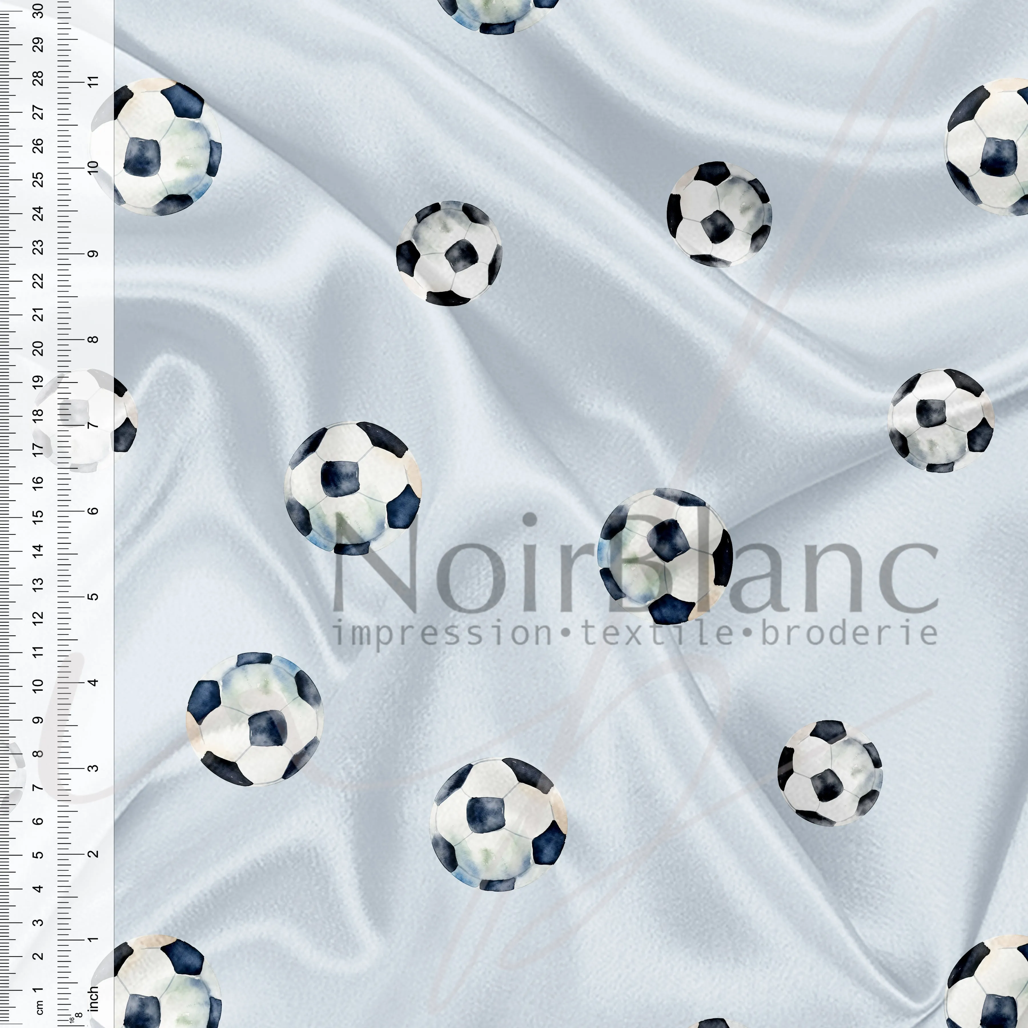 Soccer fond bleu
