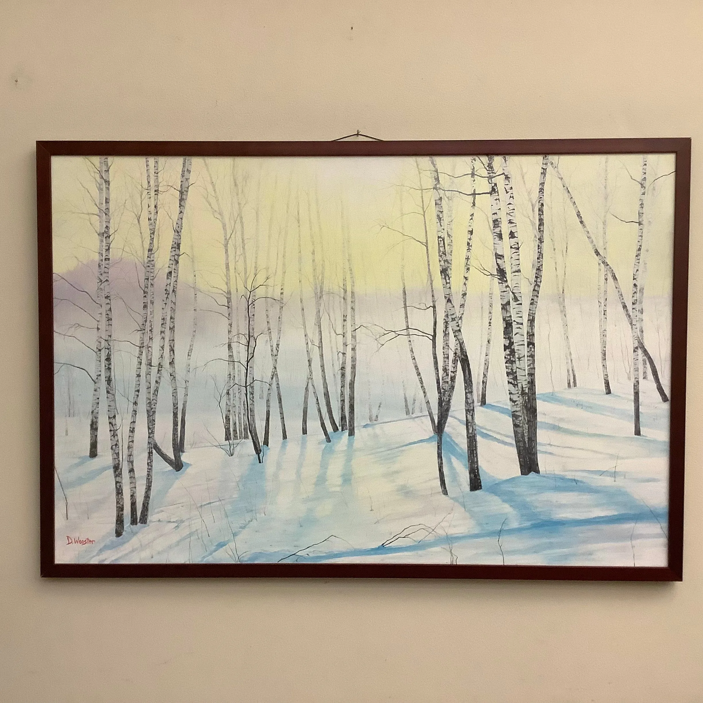 “Sunny Winter Day", Oil on Canvas