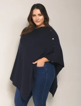 Tiffany Button Curve Poncho