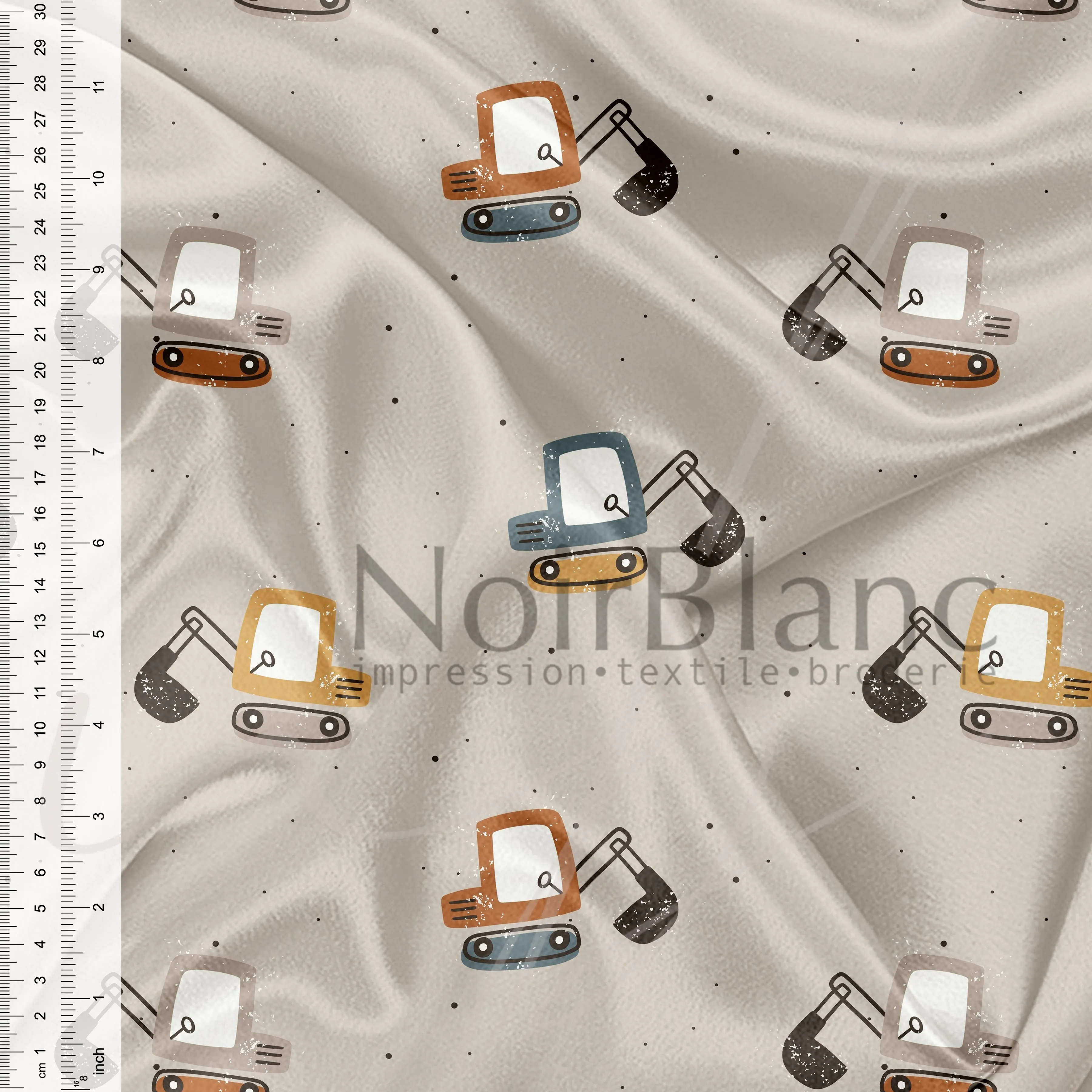 Tracteur minimaliste fond terre