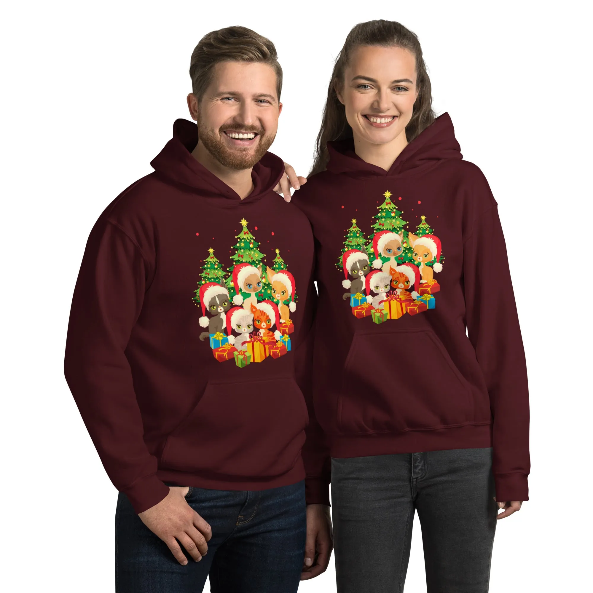 Unisex Hoodie Christmas Love PrintUpHub