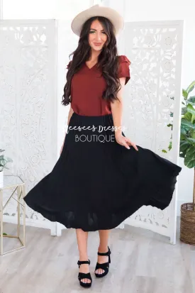 What A Darling Modest Pleat Skirt