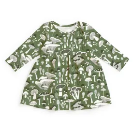 Winter Water Factory | Lausanne Dress in Green Fungi