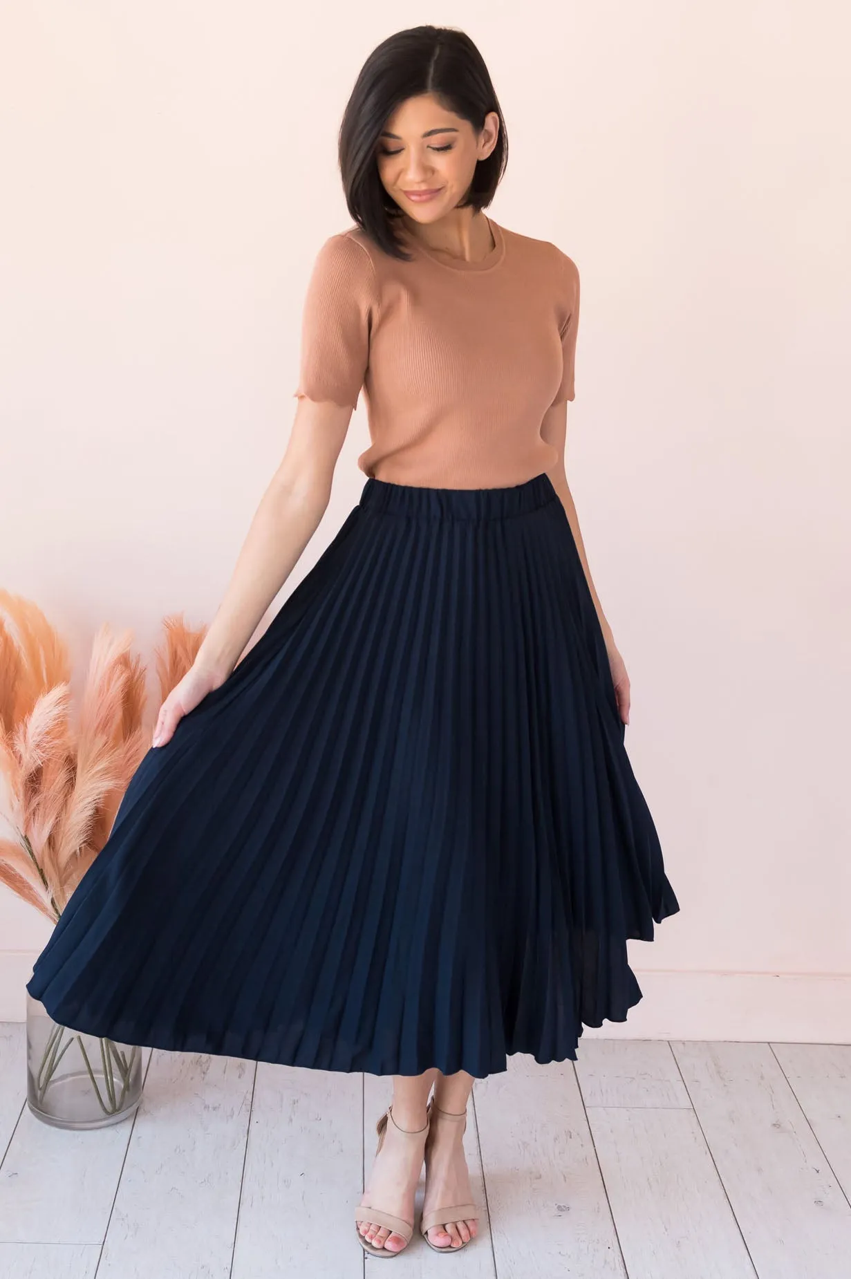 You Say I Am Loved Modest Pleat Skirt